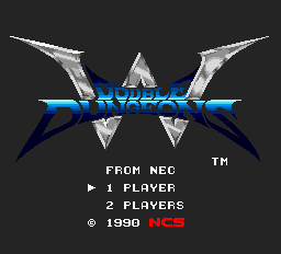 Double Dungeons title screen for TurboGrafx-16